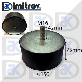 Антивибрационен тампон М16 х Ø 150 х 75 mm